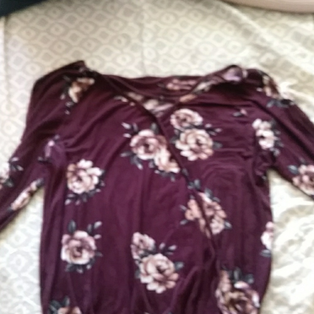 A long sleeve crop top.
